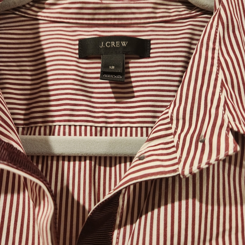 J. Crew Endless Striped Tunic Shirt Size 12 - Picture 5 of 5